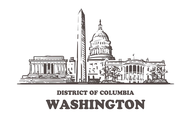 Paisaje urbano de Washington, distrito de columbia