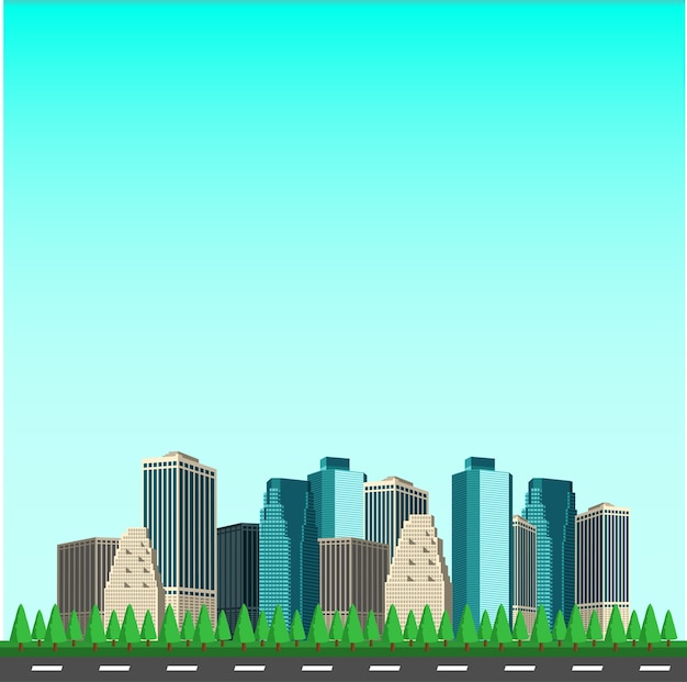 Vector paisaje urbano