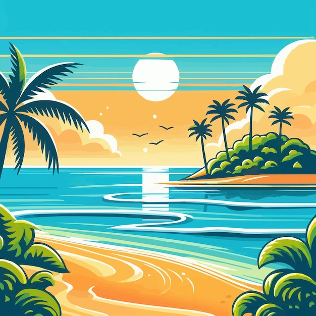 Vector paisaje vectorial libre