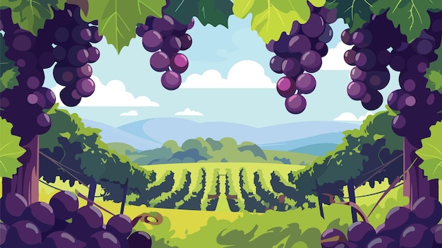 Paisaje de viñedos
