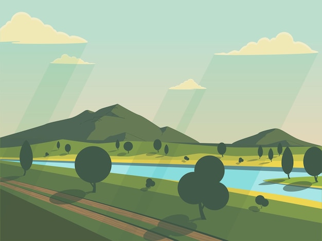 Vector paisaje