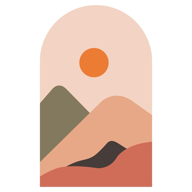 Paisajes de montaña boho