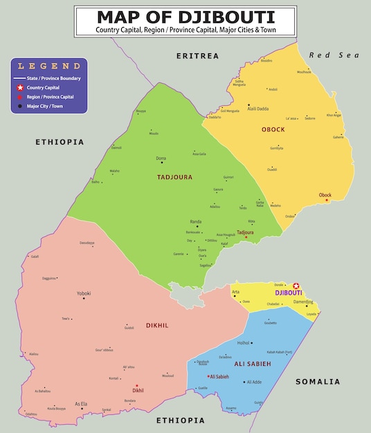 Países africanos Geografía Mapa político Mapa político del país con capital provincia o estado