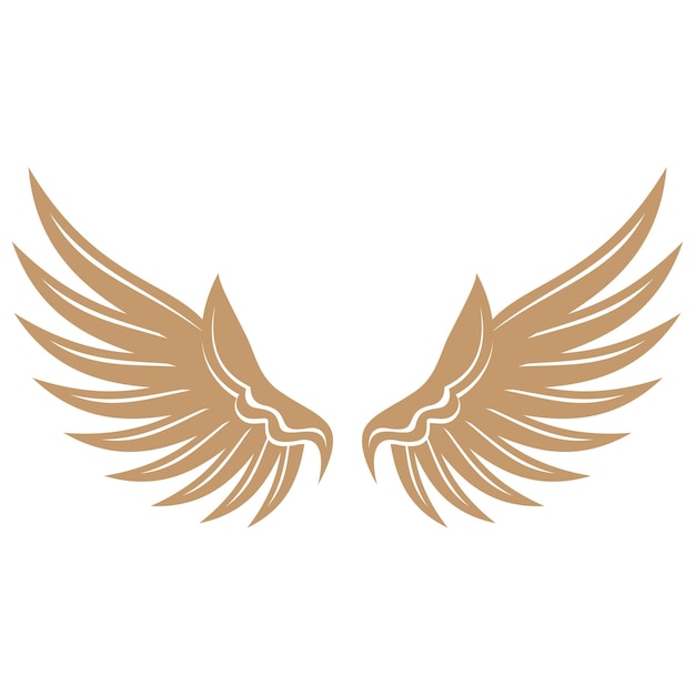 Pájaro alas ilustración logos vector diseño