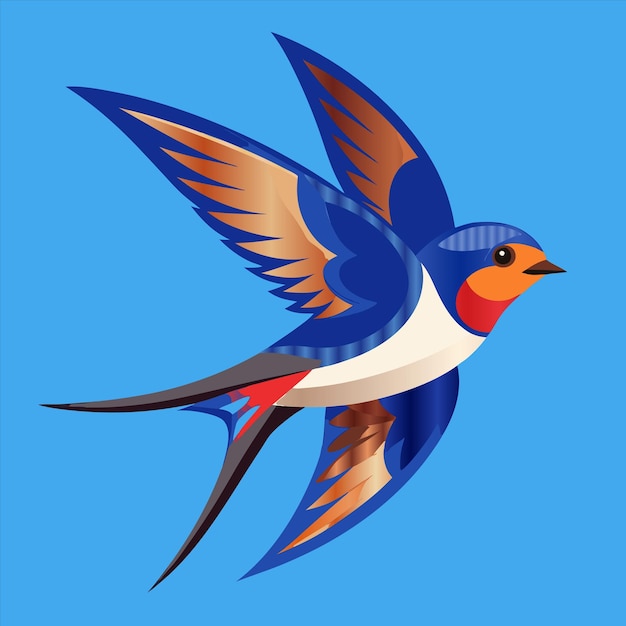 un pájaro azul y blanco con un ala roja que dice "el pájaro azul"