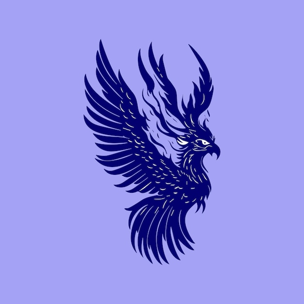 Un pájaro azul con un pájaro negro en él