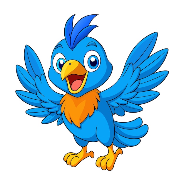 un pájaro azul con un pico azul y un pico blue