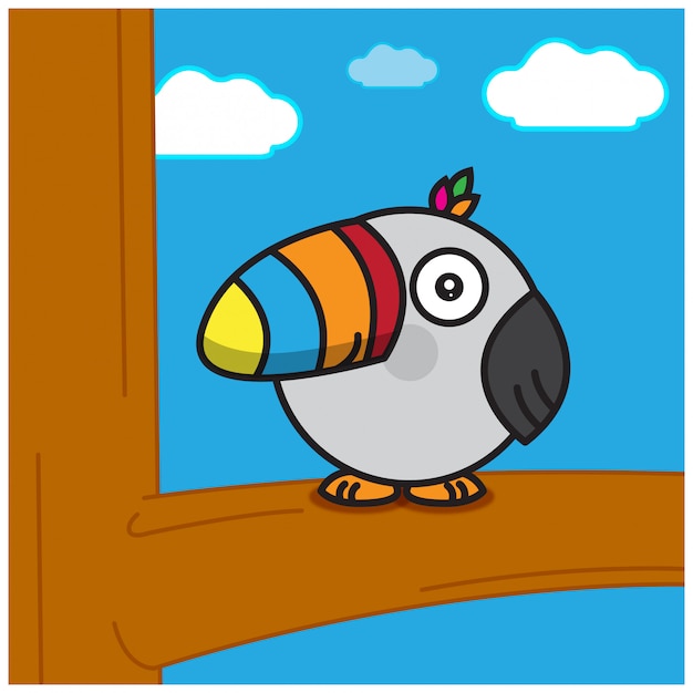 Pájaro de color bebé