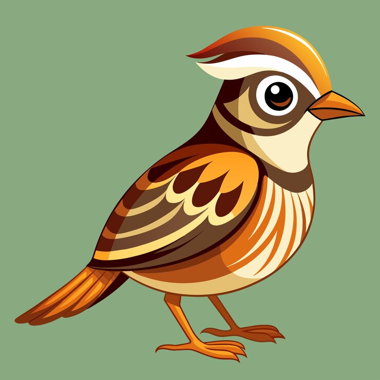 Vector un pájaro de colores con plumas de colores
