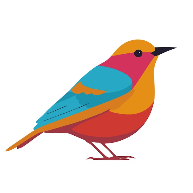 Un pájaro colorido Un clip art