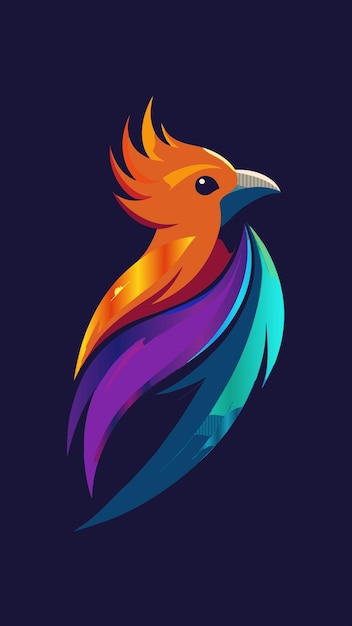 un pájaro colorido con una cola colorida