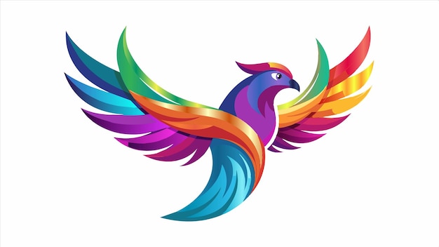 un pájaro colorido con una cola colorida