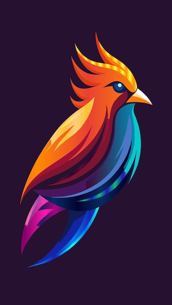 un pájaro colorido con una corona colorida en la cabeza