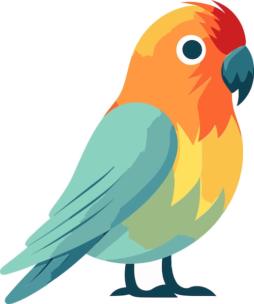 un pájaro colorido con un fondo colorido que dice pájaro