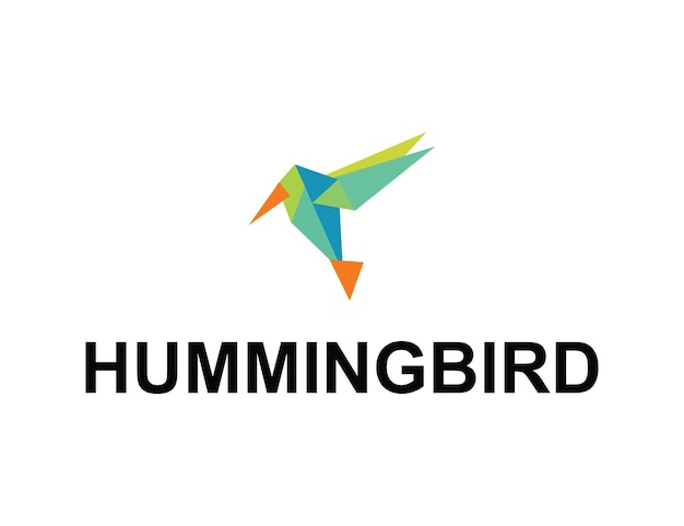 un pájaro colorido con el logotipo de colibri
