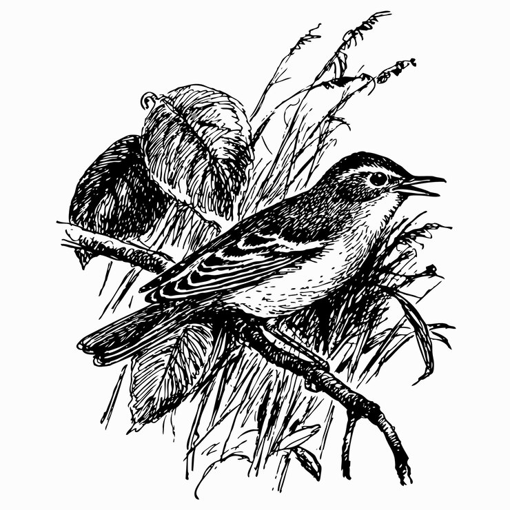 Vector pájaro curruca icterina