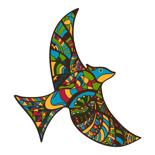 Pájaro dibujar a mano