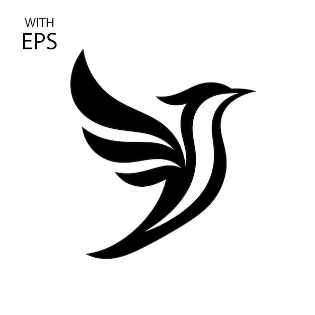 Pájaro para el formato jpeg y eps del logotipo