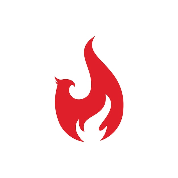 pájaro de fuego sencillo elegante creativo geométrico diseño de logotipo moderno