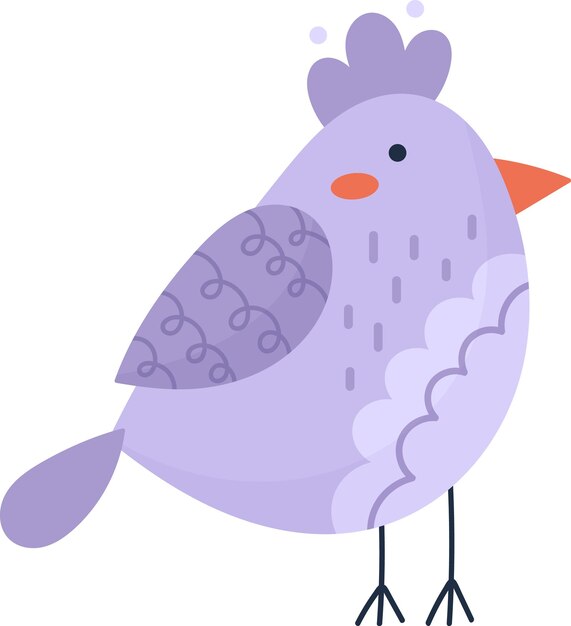 pájaro lindo dibujos animados