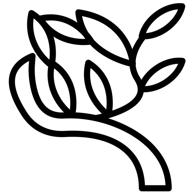 Pájaro del Paraíso Ilustración vectorial del icono de las flores