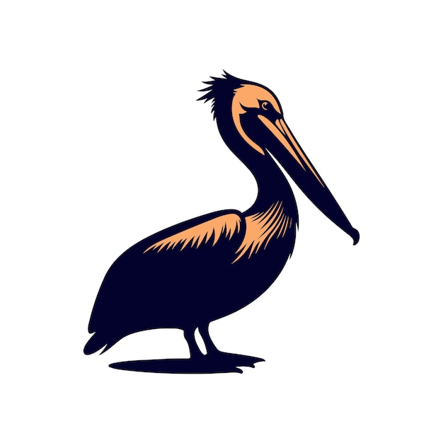 un pájaro con un pico largo y un pico naranja