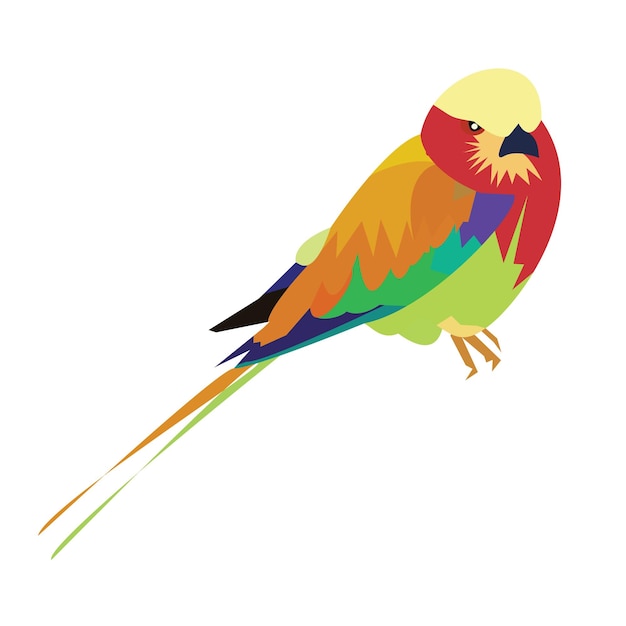 Pájaro de soporte de pintura de diseño vectorial