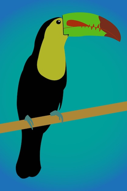 Vector pájaro en vector