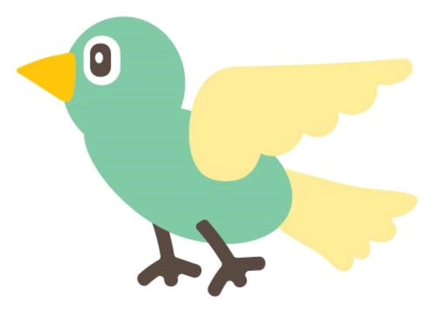 un pájaro verde y amarillo con un pico amarillo