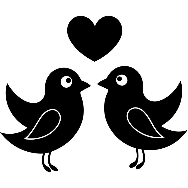 Los pájaros enamorados