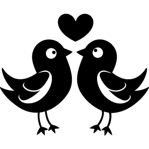 Los pájaros enamorados