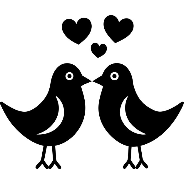 Los pájaros enamorados
