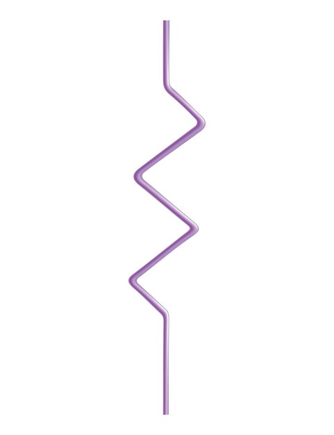 Pajita para beber en forma o diseño abstracto Plástico desechable de color y pajita flexible para bebidas, jugos y cócteles Ilustración vectorial de tubería curva