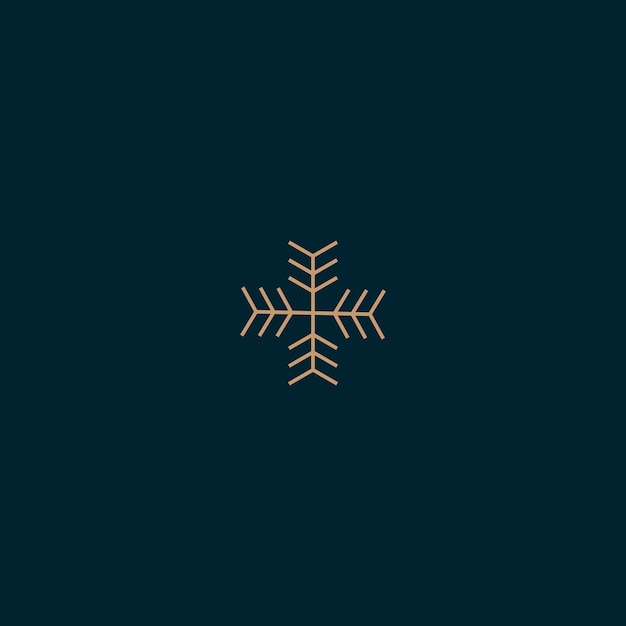 la palabra copo de nieve en un fondo azul oscuro