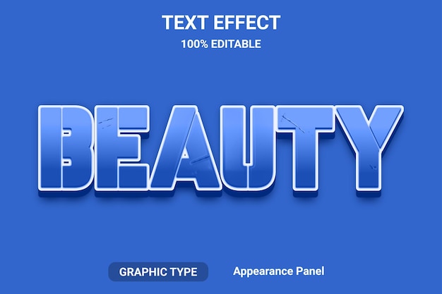 la palabra y la fuente del efecto de texto se pueden editar