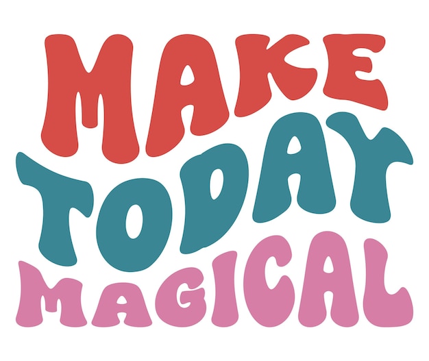 la palabra hacer magia está en un fondo blanco
