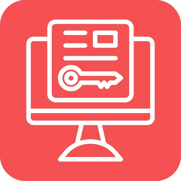 Las palabras clave del diseño vectorial Estilo del icono