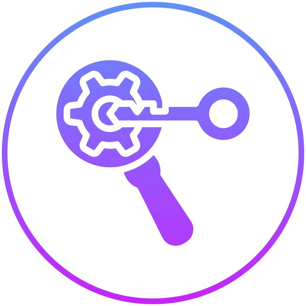 Palabras clave Ilustración del icono del vector de optimización del conjunto de iconos de marketing de OnGGSCE