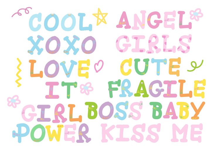 Palabras pastel de ángel genial xoxo las chicas aman a la chica IT linda el jefe frágil la chica bebé el poder besarme