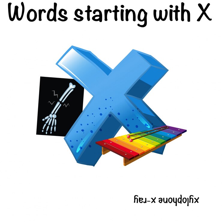 Vector palabras que comienzan con la letra x