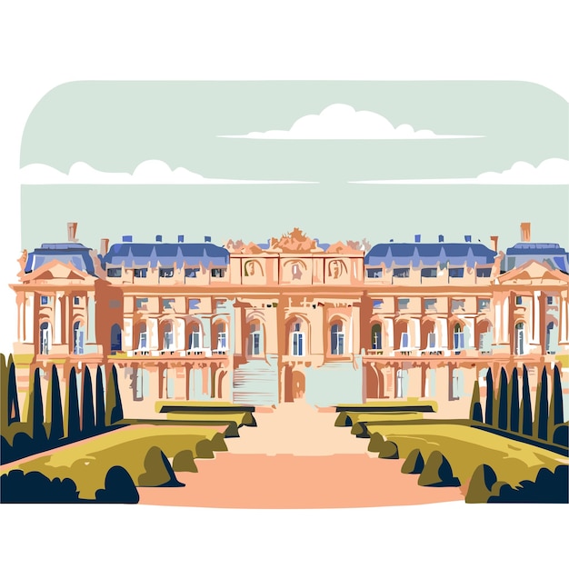 Palacio de versalles vector 14