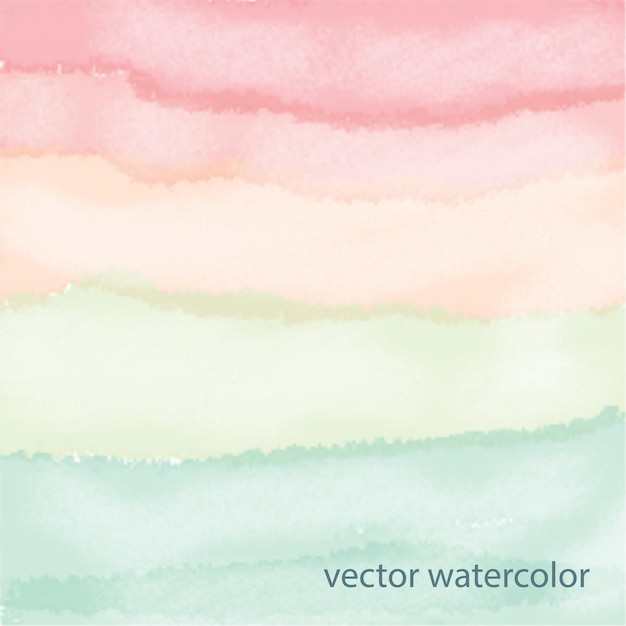 Vector paleta de acuarela. dibujado a mano acuarela pastel