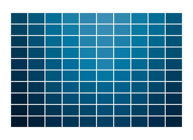 Paleta azul fría con tonos aireados y sombras profundas Perfecto para pruebas de impresión marca moderna