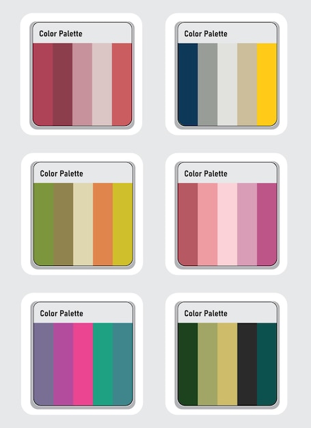paleta de colores arte vectorial