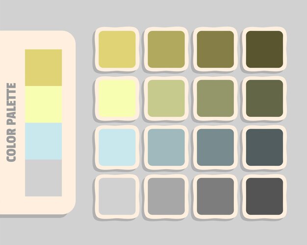 Paleta de colores de color gris claro RGB que coincide con el color armonioso