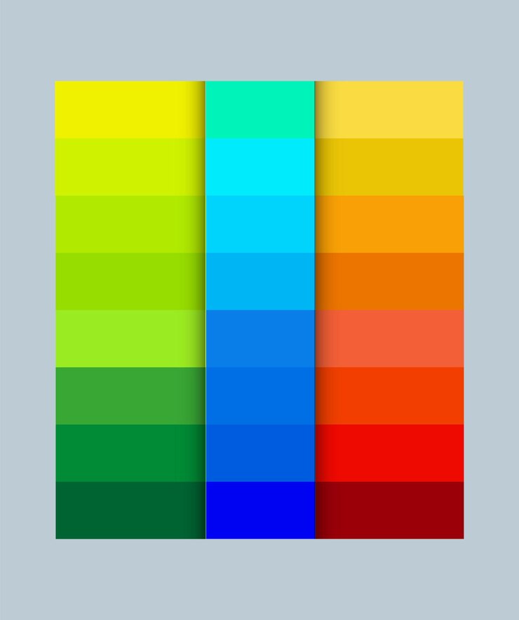 Vector paleta de colores creativa vector libre