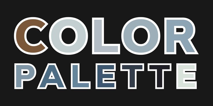 Vector paleta de colores con estilo. combinación de colores vector