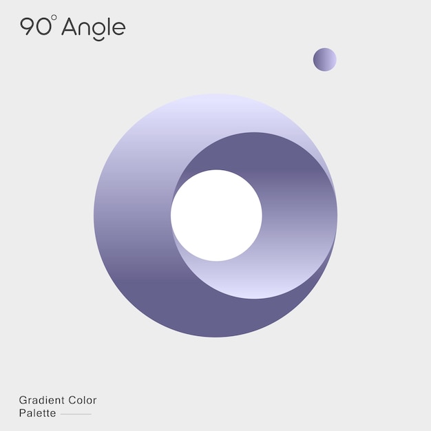 Paleta de colores de gradiente de ángulo