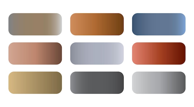 Paleta de colores de gradiente Grado de forma de color