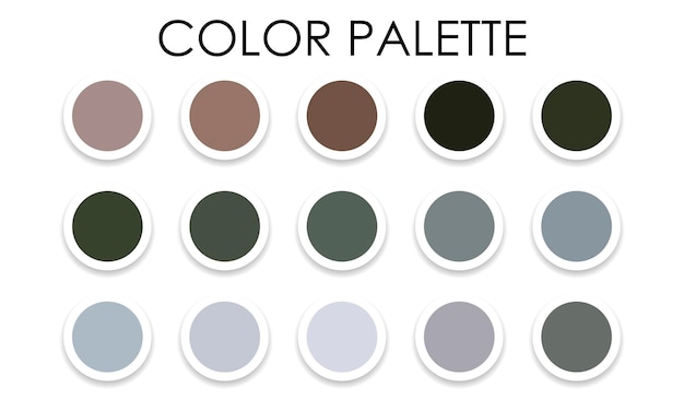 Paleta de colores de moda para el diseño. Plantillas de colores. Vector